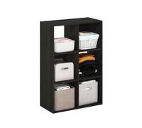 Furinno PELLI Organisateur de Placard 6 Cubes, étagères Ouvertes pour Dressing, Chambre, Salon, Expresso, Espresso
