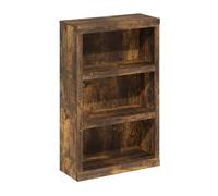 Furinno Rail Étagère à Livres, bibliothèque à 3 Niveaux, bibliothèque avec étagère Ouverte, 25.6 x 62.5 x 99, pour Salon, Chambre, Bureau à Domicile, Pin ambré