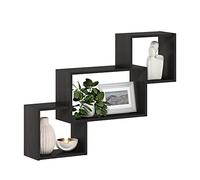 Furinno Rossi Étagère Flottante à Fixation Murale à Entremêler Décoratif, Expresso, Espresso