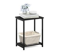 Furinno Simpliste Table D'appoint avec Cadre en Métal, Expresso