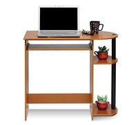 Furinno Simplistic Bureau de Jeu avec Plateau pour Clavier, Bureau d'ordinateur avec Bords arrondis, pour Bureau à Domicile, Chambre à Coucher, chêne Cerise Clair, 80 cm de Large