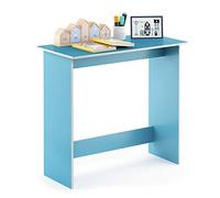 Furinno Simplistic Table d'Étude, Bleu Clair/Blanc, Bois, One Size