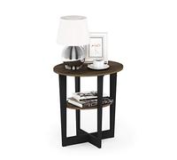 Furinno Table d'Appoint en Bois 1 Pièce Columbia Noyer / Noir