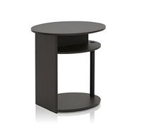 Furinno Tables de Bout, Noyer/Noir, Taille Unique, Bois dense, Noix, One Size, Paquet de 1