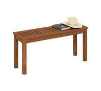 Furinno TIOMAN Banc D'Extérieur, sans Dossier, pour Terrasse, Jardin, Véranda, 12 X 39 X 19 Cm, Bois Clair, Light Wood