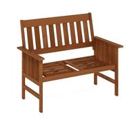 Furinno Tioman Banc méditerranéen d'extérieur en Bois Dur, Naturel