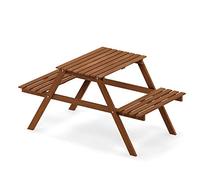Furinno Tioman Hardwood ensemble de Table et Chaise de Pique-Nique pour enfants, Huile de Teck, Naturel, One Size