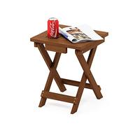 Furinno Tioman Hardwood Table Pliante Tiir Adirondack en Teck, Naturel, One Size