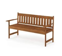 Furinno Tioman Small Hardwood Banc Occasionnel d'Extérieur, Naturel, 50,29 x 149,61 x 84,84 cm