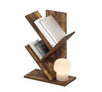 Furinno Tree Étagère à Livres, bibliothèque à 3 Niveaux, bibliothèque Arbre pour Decor de la pièce, 21.3 x 40 x 77, pour Salon, Chambre, Bureau à Domicile, Pin ambré
