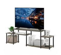 Furinno Turn-N-Tube Centre de Divertissement, Engineered Wood, Chêne Français/Noir, 183,5(L) x 58(H) x 39,5(P) cm