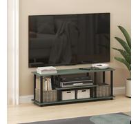 Furinno Turn-N-Tube Meuble TV, Centre de Divertissement 3D à 3 Niveaux sans Outils, Console TV pour TV jusqu'à 50 Pouces, pour Salon, Chambre, Sauge Verte