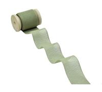 Furlanis - Mousseline Effet Soie, Ruban Décoratif pour l'Emballage, Faveurs, Tissu Italien - Vert Sauge, 25 mm x 25 m