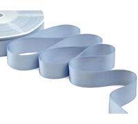Furlanis - Ruban Satin Double Face, Tissu Italien - Bleu Avio, 25 mm x 50 m