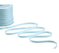 Furlanis - Ruban Satin Double Face, Tissu Italien - Bleu Clair Bébé, 6 mm x 100 m