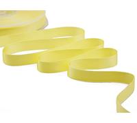 Furlanis - Ruban Satin Double Face, Tissu Italien - Jaune, 16 mm x 50 m