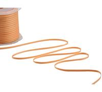 Furlanis - Ruban Satin Double Face, Tissu Italien - Orange Abricot, 3 mm x 50 m