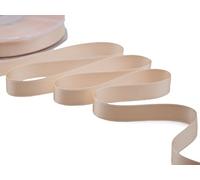 Furlanis - Ruban Satin Double Face, Tissu Italien - Rose Abricot Clair, 16 mm x 50 m