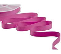 Furlanis - Ruban Satin Double Face, Tissu Italien - Rose Pivoine, 16 mm x 25 m