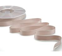 Furlanis - Ruban Satin Double Face, Tissu Italien - Rose Poudré Foncé, 16 mm x 50 m