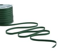 Furlanis - Ruban Satin Double Face, Tissu Italien - Vert Forêt, 6 mm x 25 m