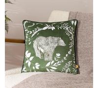 furn. Coussin rembourré en Velours avec Passepoil en Plumes d'argousier