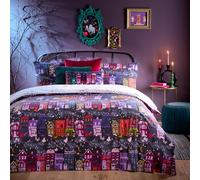 furn. Ensemble de Couette Halloween Creepy Town - Charbon - Double, Gris