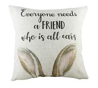 furn. Evans Lichfield All Ears Coussin Garni de Polyester Multicolore 43 x 43 cm