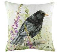 furn. Evans Lichfield Blackbird Plumes Coussin rempli, Polyester, Lin, Multi