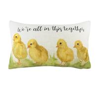 furn. Evans Lichfield in This Together Coussin Garni de Plumes Multicolore 30 x 50 cm