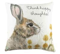 furn. Evans Lichfield Woodland Hare Thoughts Coussin Garni de Polyester Multicolore 43 x 43 cm