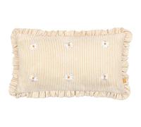 furn. fourrer. Housse de Coussin Brodée à Volants Les Fleurs - Daises - 30x50cm, Marguerites