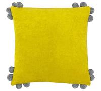 furn. Hoola Housse de Coussin en Coton Jaune/Gris