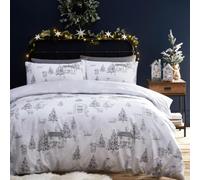 furn. Midwinter Housse de Couette Toile, Polycoton, Neige, Single