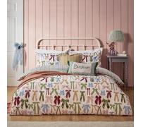 furn. Ensemble de Couette Tendance Noortje Bows - Rose Soie - Simple