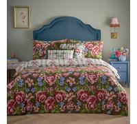 furn. Parure de lit Florale Feeoni Cottage - Vert Saule - Super King