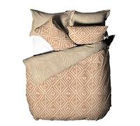 furn. Tanza Super King Housse de Couette, Coton, Polyester, Terre Cuite