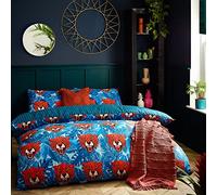 furn. Untamed Duvet Cover Set, Blue, Double