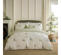 furn. Wylder Charlecote Parure De Lit (Vert/Naturel - Double)