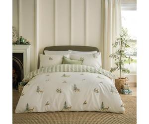 furn. Wylder Charlecote Parure De Lit (Vert/Naturel - King)