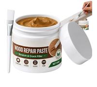 Furniture & Floor Repair Paste,pâte de réparation pour bois, kit de réparation pour meubles en bois, mastic de retouche chêne, pour rayures, fissures, trous et taches, facile à utiliser,Brown,1