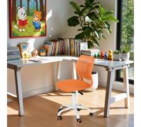 FurnitureR Chaise de Bureau réglable en Hauteur - Ergonomique et colorée - avec Dossier et accoudoirs - 5 Roues - pour Enfants de 3 à 10 Ans - Charge maximale : 100 kg