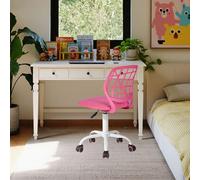 FurnitureR Chaise de Bureau réglable en Hauteur - Ergonomique et colorée - avec Dossier et accoudoirs - 5 Roues - pour Enfants de 3 à 10 Ans - Charge maximale : 100 kg