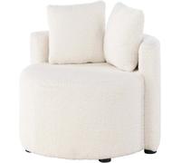 FURNLUX Kids Room Sofa Kelso Beige Und Black 59cm / Hauptfarbe : Beige / Dimensions : 59 x 56 x 45 cm