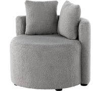 FURNLUX Kids Room Sofa Kelso Grey Und Black 59cm / Hauptfarbe : Gris / Dimensions : 59 x 56 x 45 cm