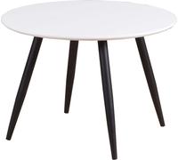 FURNLUX Kids Room Table Plaza White Und Black 60cm / Couleur principale : blanc / Dimensions : 60 x 60 x 50 cm