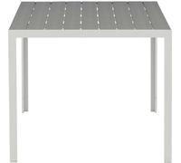 FURNLUX Outdoor Table à manger Break Gris Et Blanc 90cm / Couleur principale : Gris / Dimensions : 90 x 150 x 75 cm