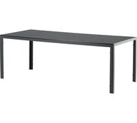 FURNLUX Outdoor Table à manger Break Noir 90cm / Couleur principale : Noir / Dimensions : 90 x 205 x 74 cm