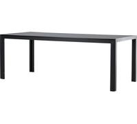 FURNLUX Outdoor Table à manger Mirko Noir 90cm / Couleur principale : Noir / Dimensions : 90 x 205 x 74 cm