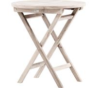 FURNLUX Outdoor Table basse Kenia Beige 70cm / Couleur principale : ERROR / Dimensions : 70 x 70 x 75 cm